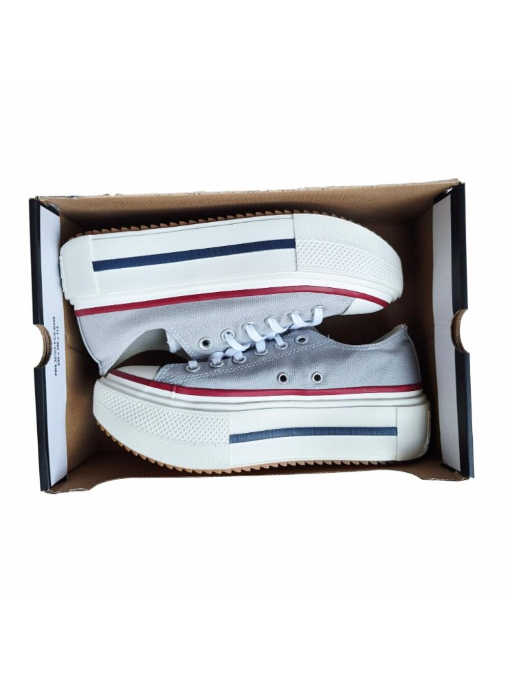 ⭐Converse Chuck Taylor Lift Double Stack 7.5 Women's shoes Sneaker Grey A16065C - Picture 7 of 13